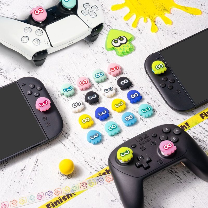 Xbox Phone Accessories - Thumb Grip Caps Splatoon Squid Glow