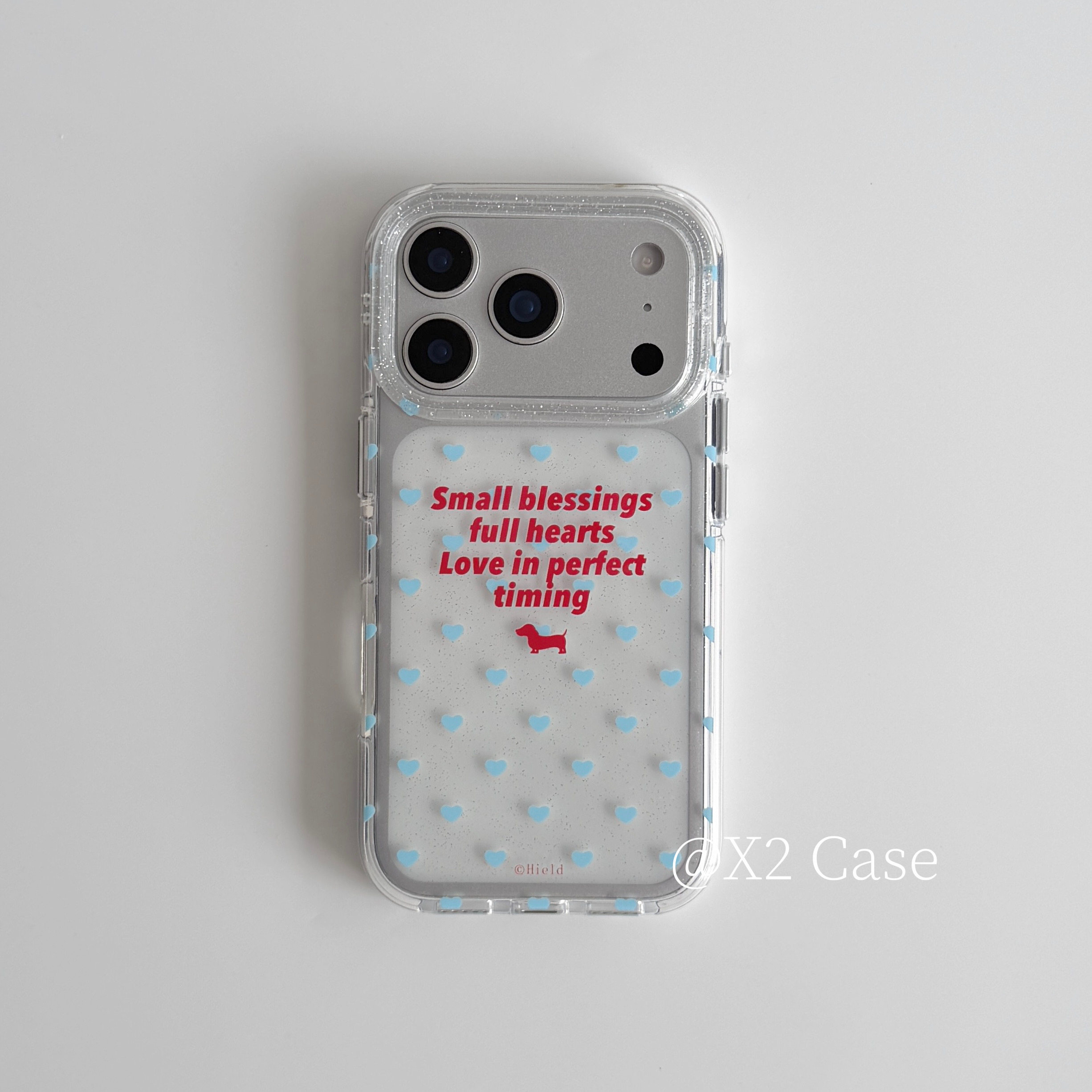 Phone Accessories Iphone - Ins Blue Love English Shining Y2K