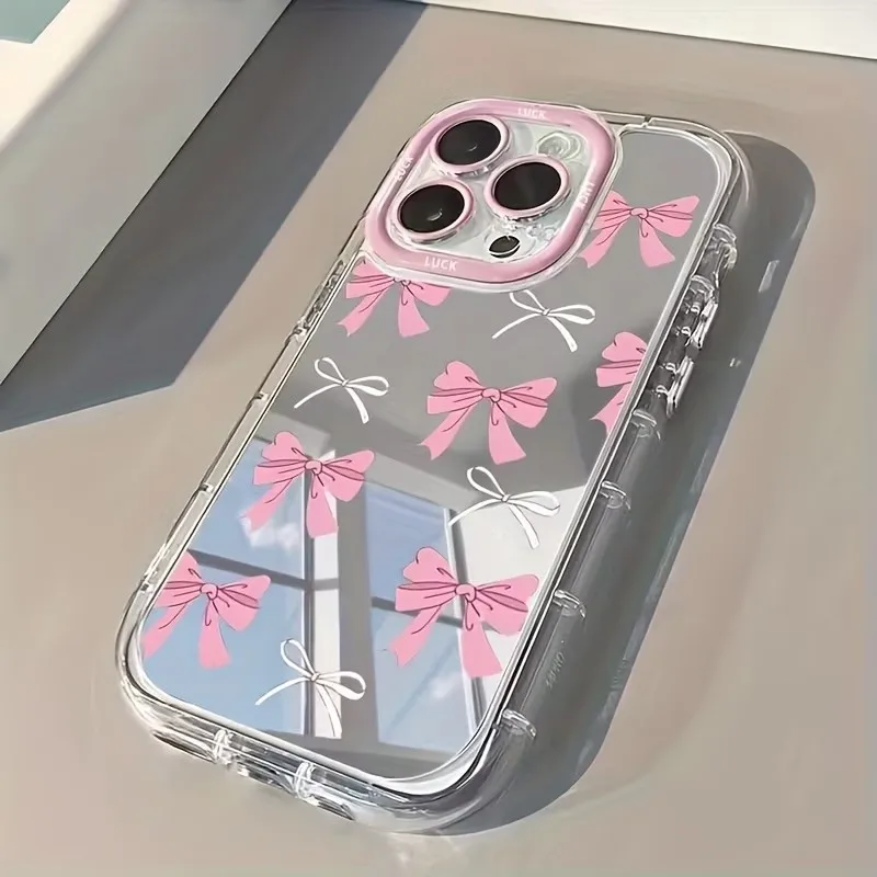 Y2K Phone Accessories - Simple Blue Pink Bow Girl Cute