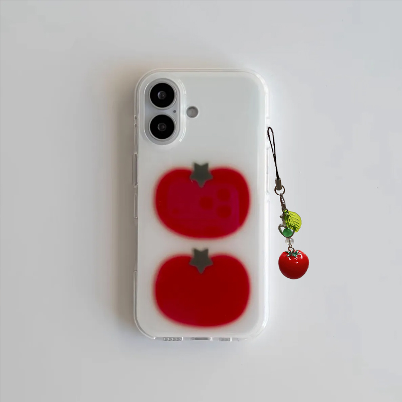 Y2K Phone Accessories - Korean Ins Two Ted Tomato Cartoon