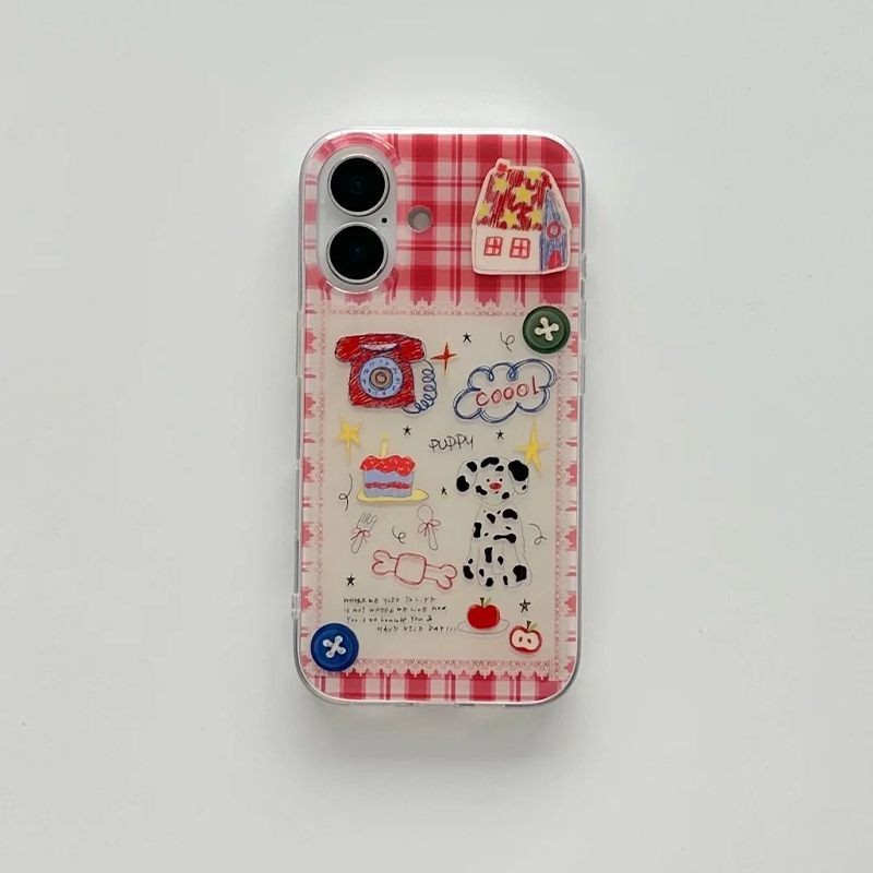 Y2K Phone Accessories - Korean Ins Light Asian Wind Red