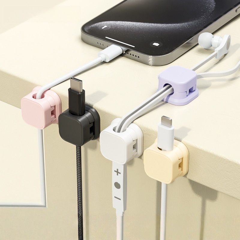 Cable Organizer Magnetic - Multi Color Magnetic Cable Management Clips
