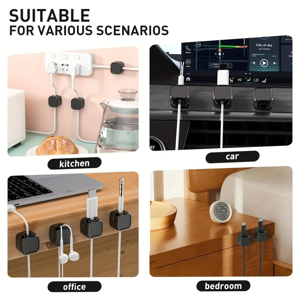 36/16/8/3 PCS Magnetic Cable C - Cable Organizer Magnetic ulasan dan harga