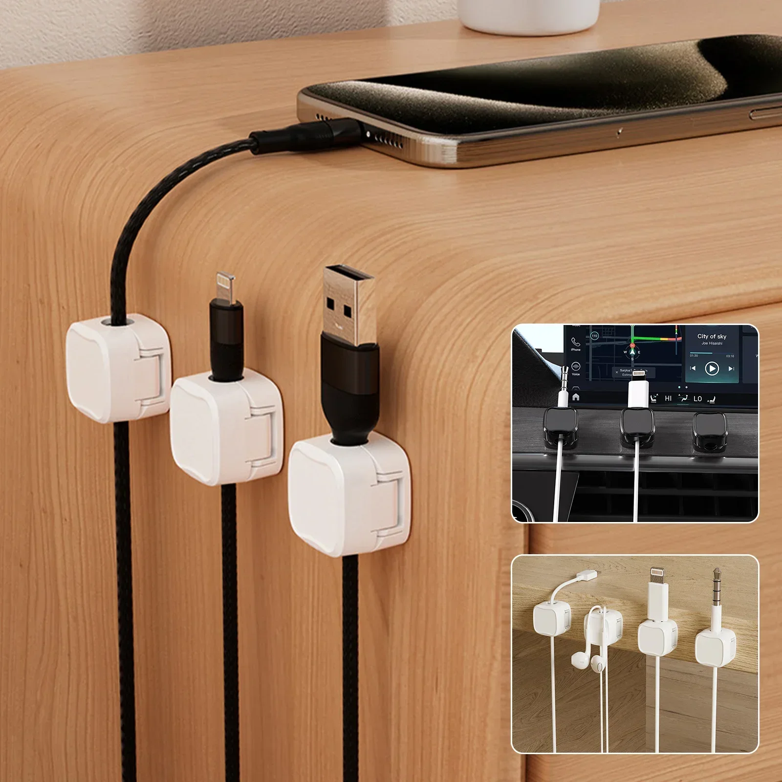 6/12/24PCS Magnetic Cable Orga - Cable Organizer Magnetic ulasan dan harga