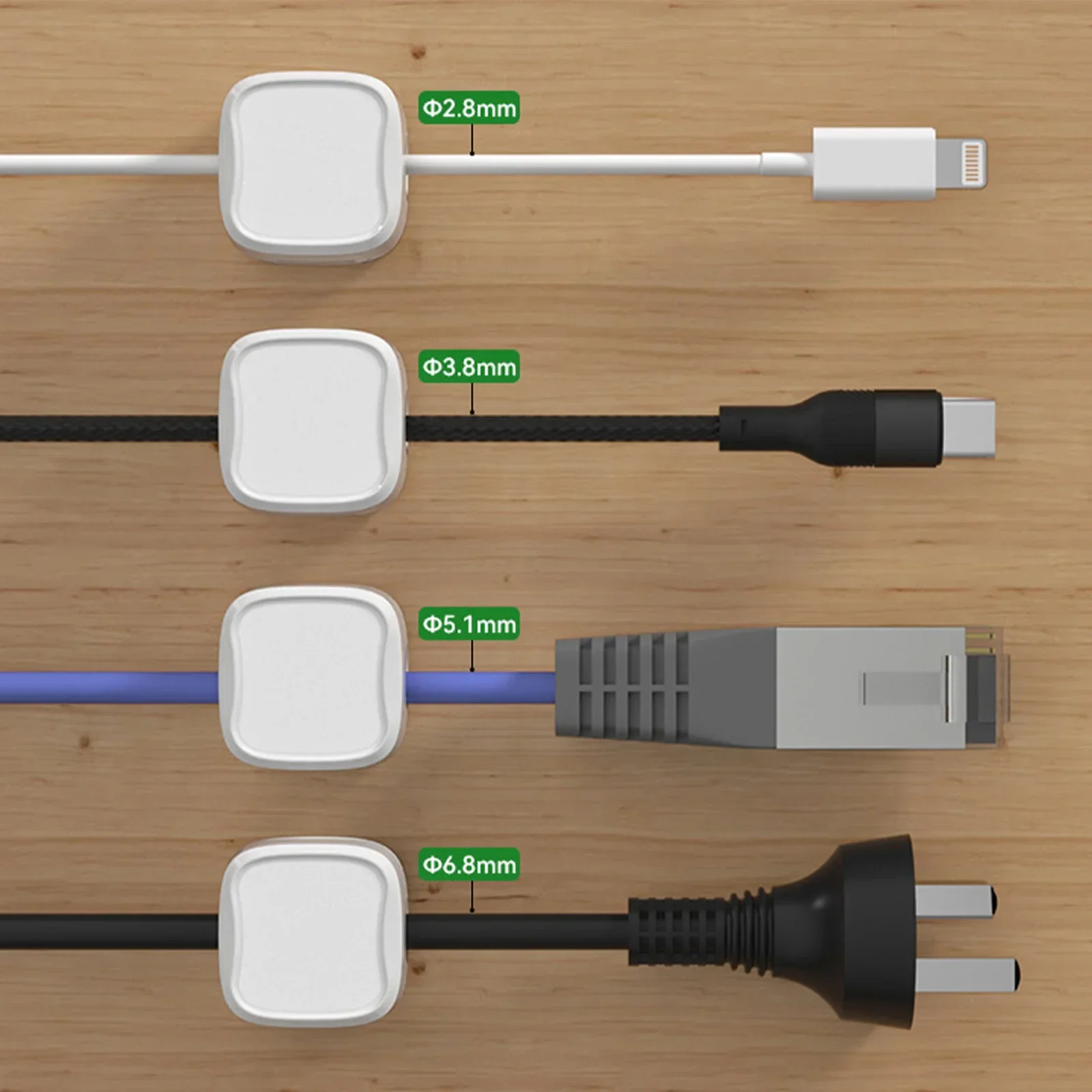 6/12/24PCS Magnetic Cable Orga - Cable Organizer Magnetic ulasan dan harga