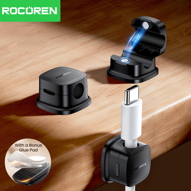 ROCOREN 30PCS Magnetic Cable O - Cable Organizer Magnetic ulasan dan harga