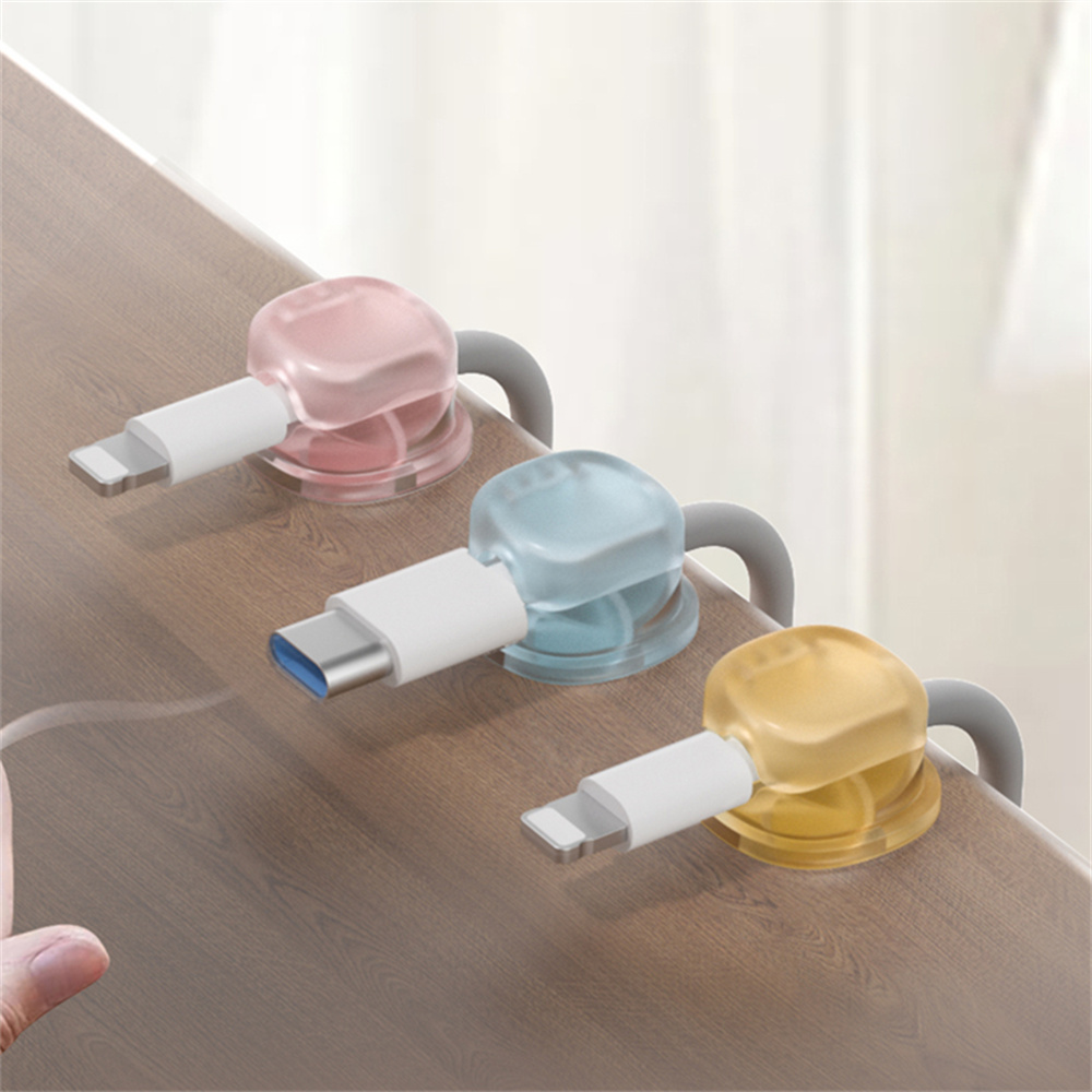 3 Transparent Color Magnetic C - Cable Organizer Magnetic ulasan dan harga