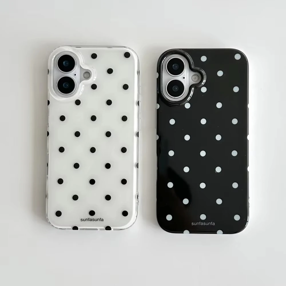 Minimalist Black and White Pol - Y2K Phone Accessories ulasan dan harga
