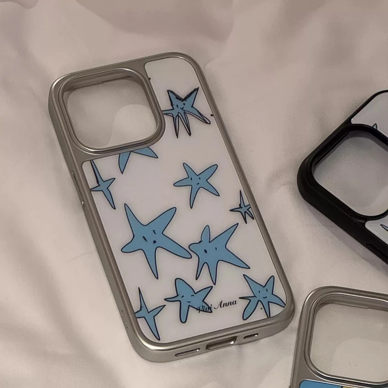 Ins Niche Creative Blue Star P - Y2K Phone Accessories ulasan dan harga