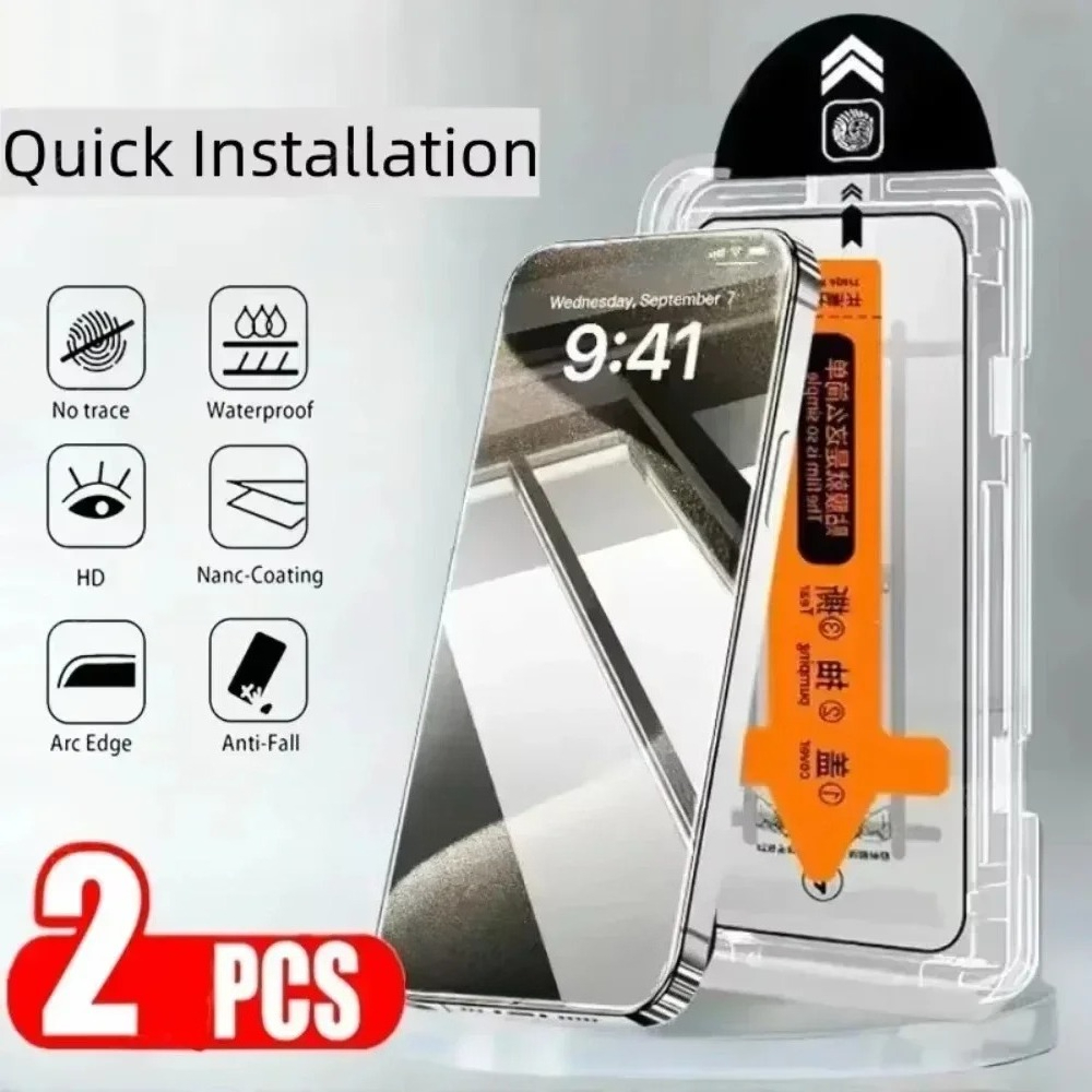 2PCS Transparent Tempered Glas - Phone Accessories Online Shop ulasan dan harga