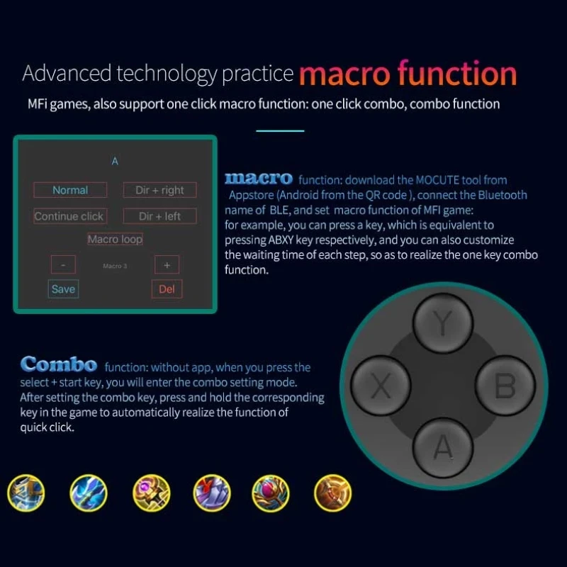 Cell Phone Gamepad Joystick Fo - Gaming Trigger Phone ulasan dan harga