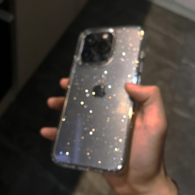 Transparent Simple Glitter Pho - Y2K Phone Accessories ulasan dan harga