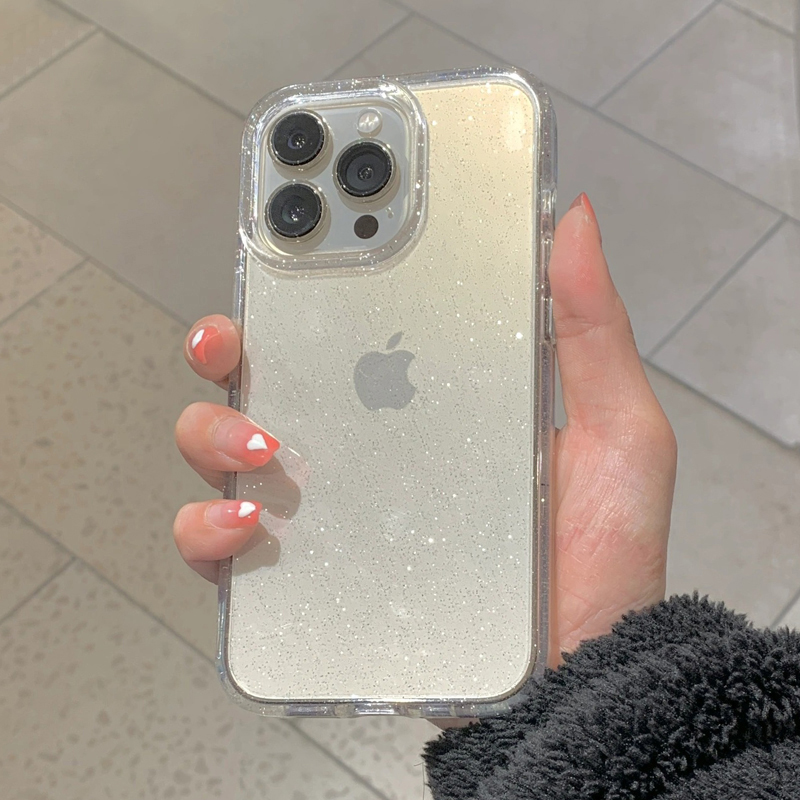 Transparent Simple Glitter Pho - Y2K Phone Accessories ulasan dan harga