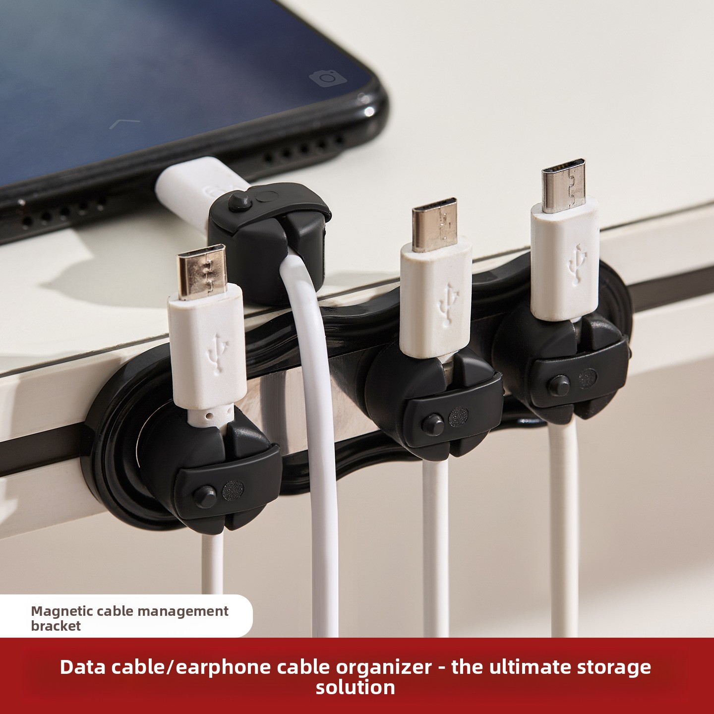 Magnetic Self-adhesive Cable O - Cable Organizer Magnetic ulasan dan harga