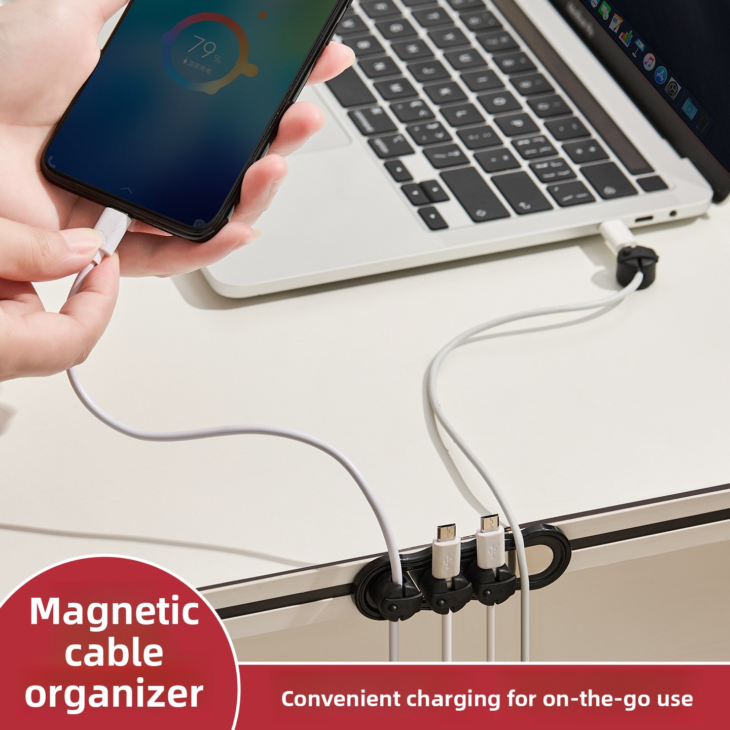 Magnetic Self-adhesive Cable O - Cable Organizer Magnetic ulasan dan harga
