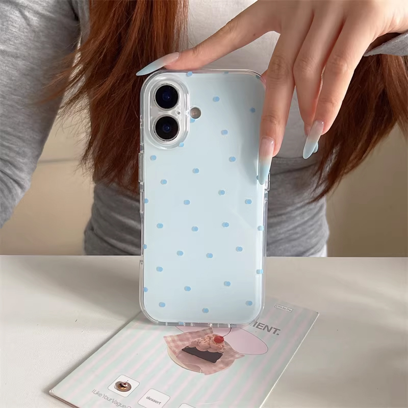Korean Ins Girl Simple Blue Pi - Y2K Phone Accessories ulasan dan harga