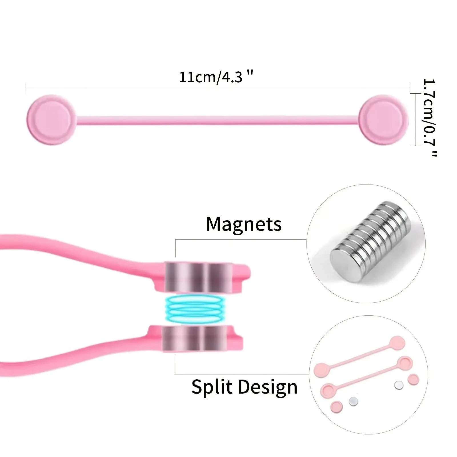 Magnetic Silicone Cable Ties,  - Cable Organizer Magnetic ulasan dan harga