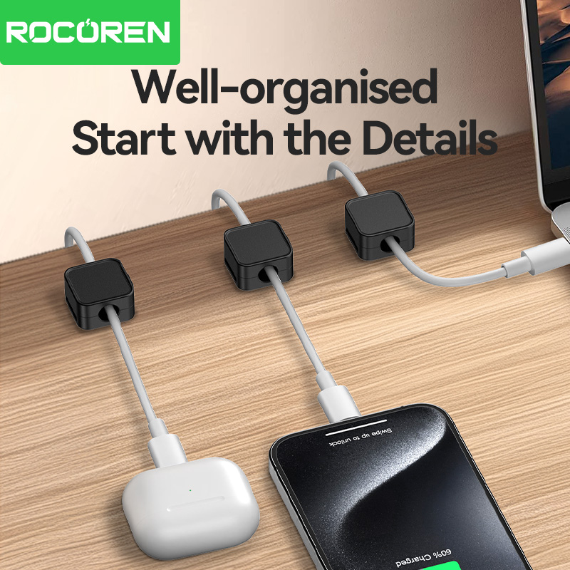 Rocoren magnetic cable clamp c - Cable Organizer Magnetic ulasan dan harga