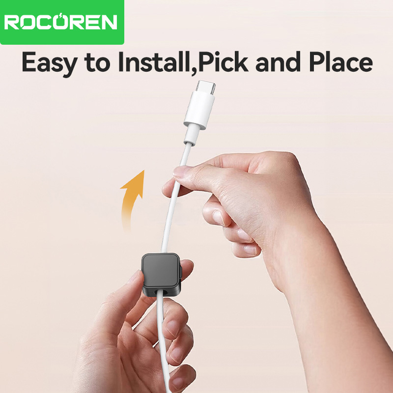 Rocoren magnetic cable clamp c - Cable Organizer Magnetic ulasan dan harga