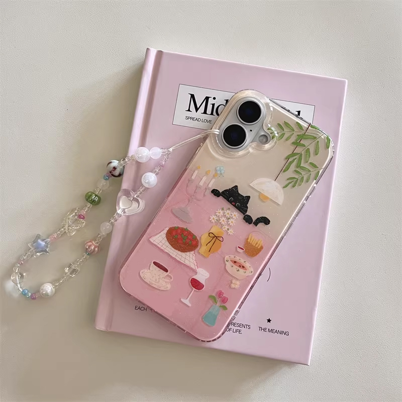 Ins Girl Cute Dining Table Lit - Y2K Phone Accessories ulasan dan harga