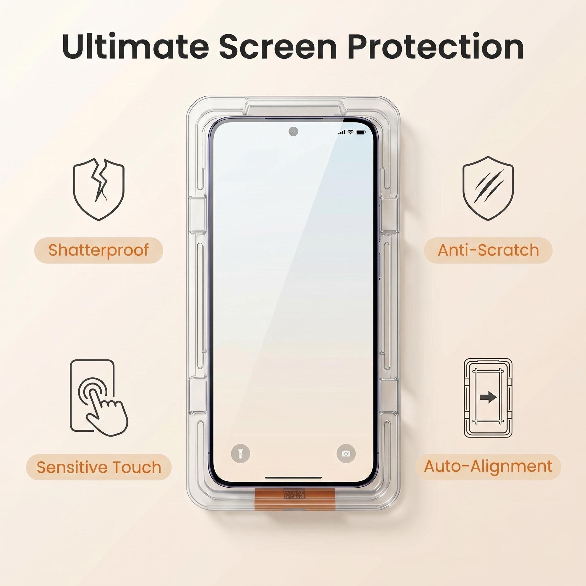 2Pack 4K Dust Free Tempered Gl - Phone Accessories Online Shop ulasan dan harga